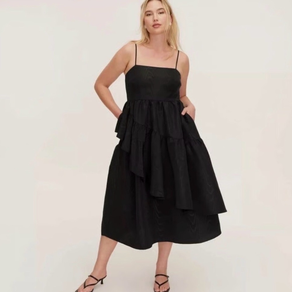 Kate Spade Elegant Black Tiered Dress NWOT